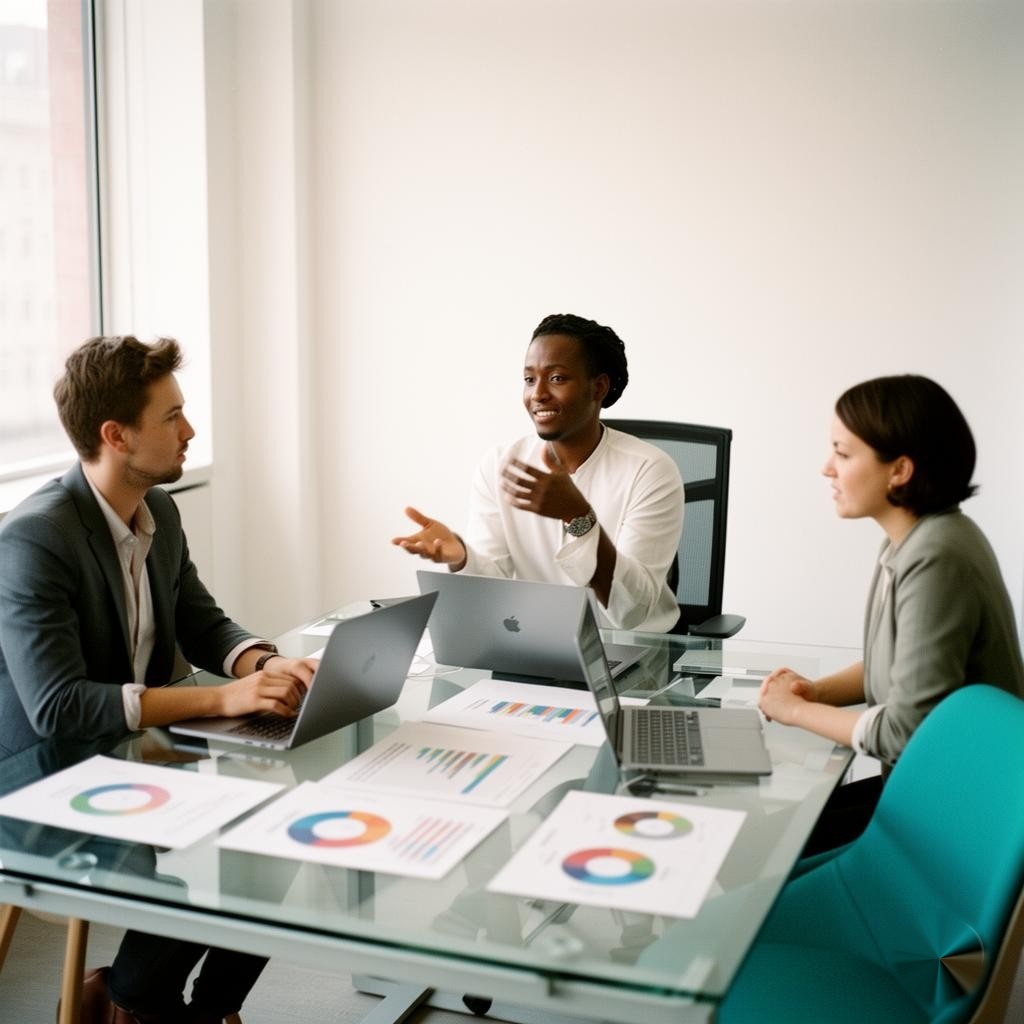 HR-team analyserer personlighedsprofiler sammen